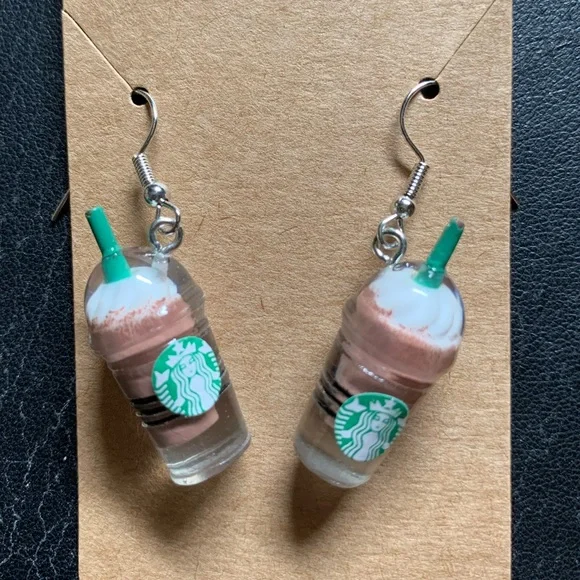 💚NEW Iced Coffee Earrings - Picture 3 of 4